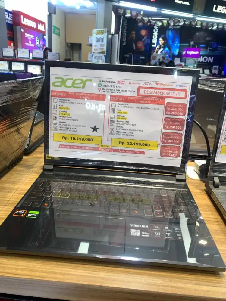 kredit laptop Acer predator