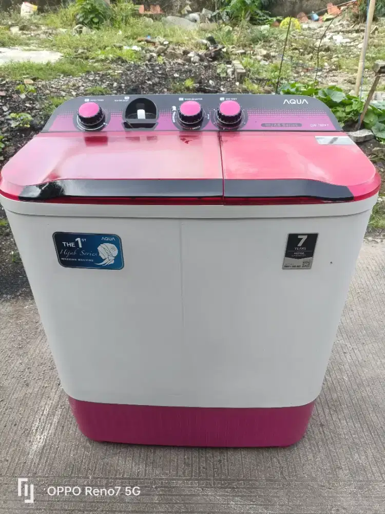 Mesin cuci aqua mulus orisinil 8kg