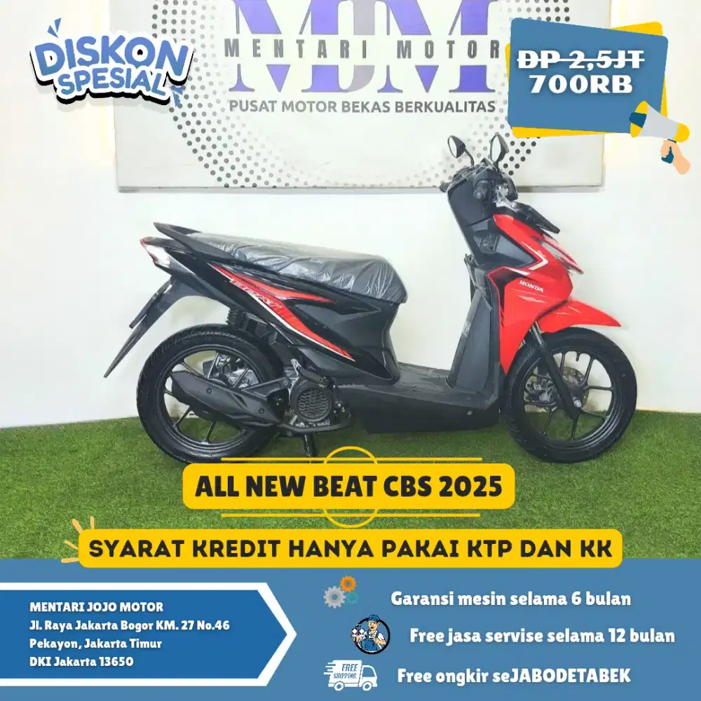 ALL NEW BEAT CBS 2025 LIKE NEW MESIN GRESS GAS DP 800RB CASH KREDIT