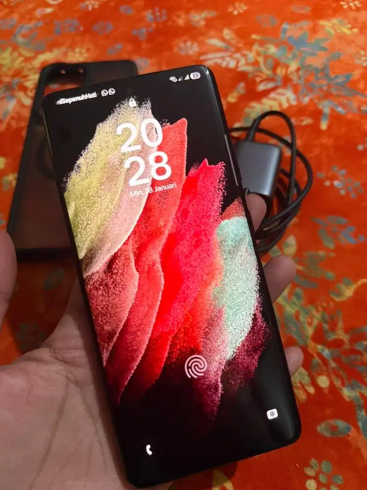 s21 ultra 5g resmi sein 12/256 gb hp+charger