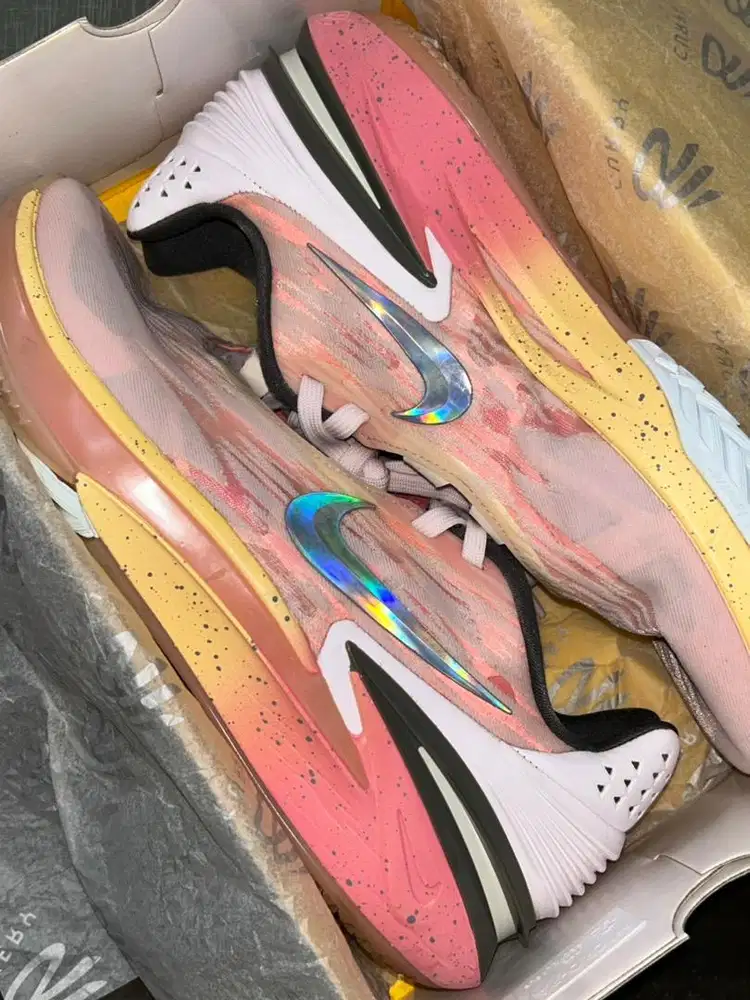 sepatu basket nike gt cut 2 pearl pink size 45