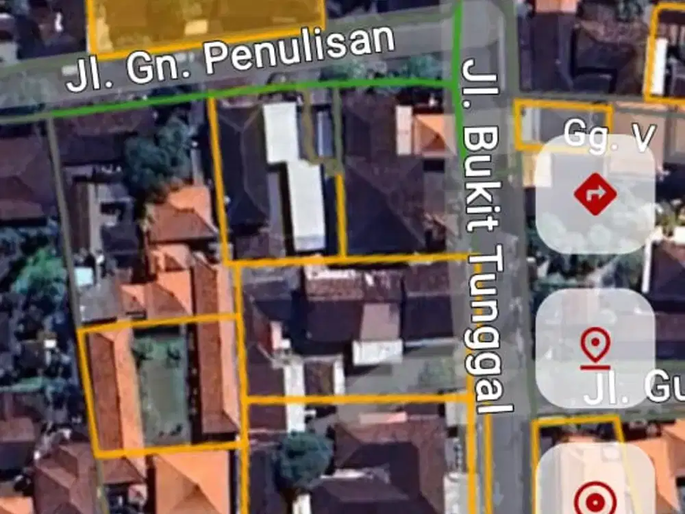 Di jual tanah 10,4 are  isi Bangunan Lantai 1 Lokasi di Gunung Penulisan, Denpasar.