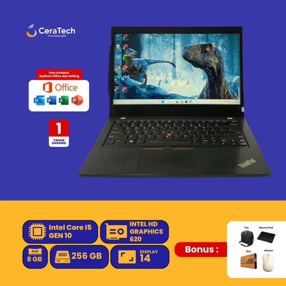 LAPTOP LENOVO THINKPAD L14 i5 GEN 10 8 GB RAM 256 GB SSD