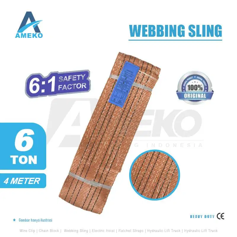 WEBBING SLING KAPASITAS 6 TON