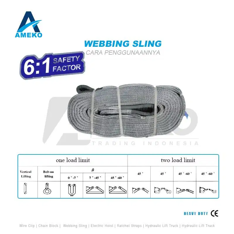 WEBBING SLING KAPASITAS 6 TON
