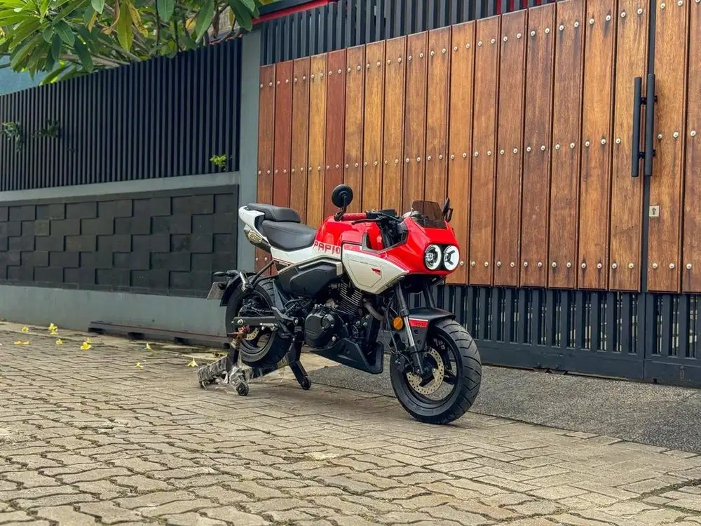 CF MOTO PAPIO XO 1 FIERY RED 125 FULL PAPER ISTIMEWA MONKEY GORILA