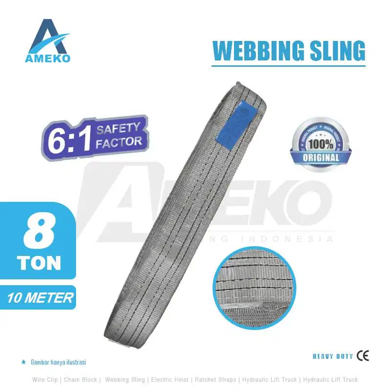 WEBBING SLING KAPASITAS 8 TON