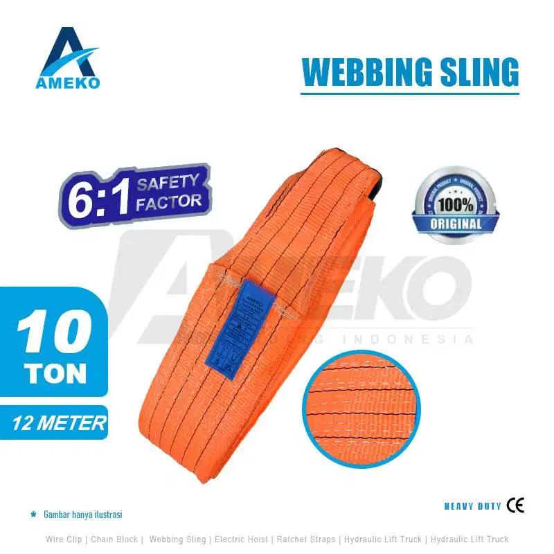 WEBBING SLING KAPASITAS 10 TON
