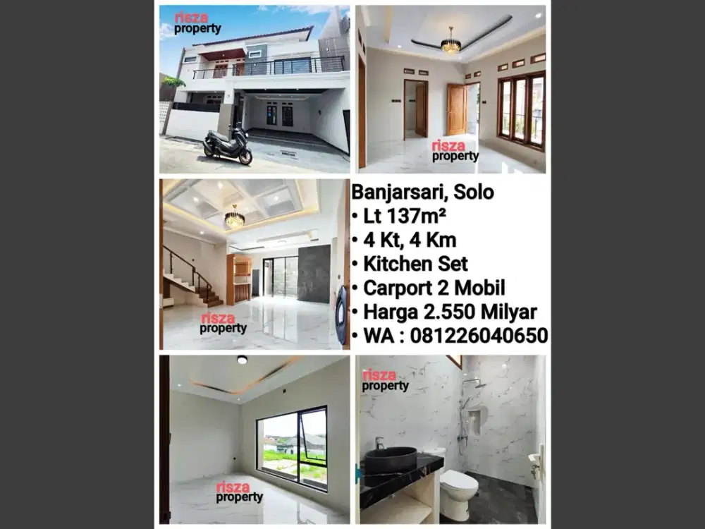 Jual Rumah Baru Area Solo, Dekat Manahan