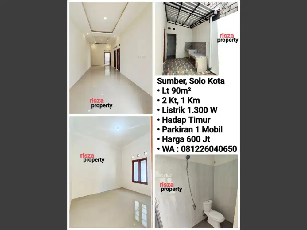 Jual Rumah Baru Area Solo Dekat Manahan