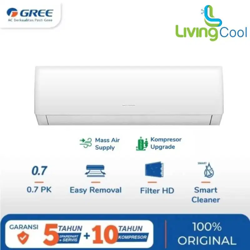 AC Gree Standard 3/4 Pk GWC-07N1 Baru Garansi