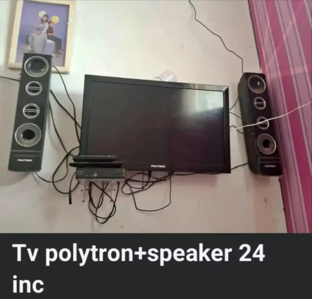 TV LCD POLYTRON + SPEAKER 24 INC