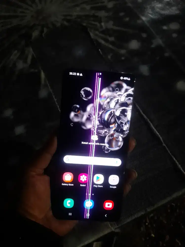 Samsung s20 ultra lcd garis (bisa tt