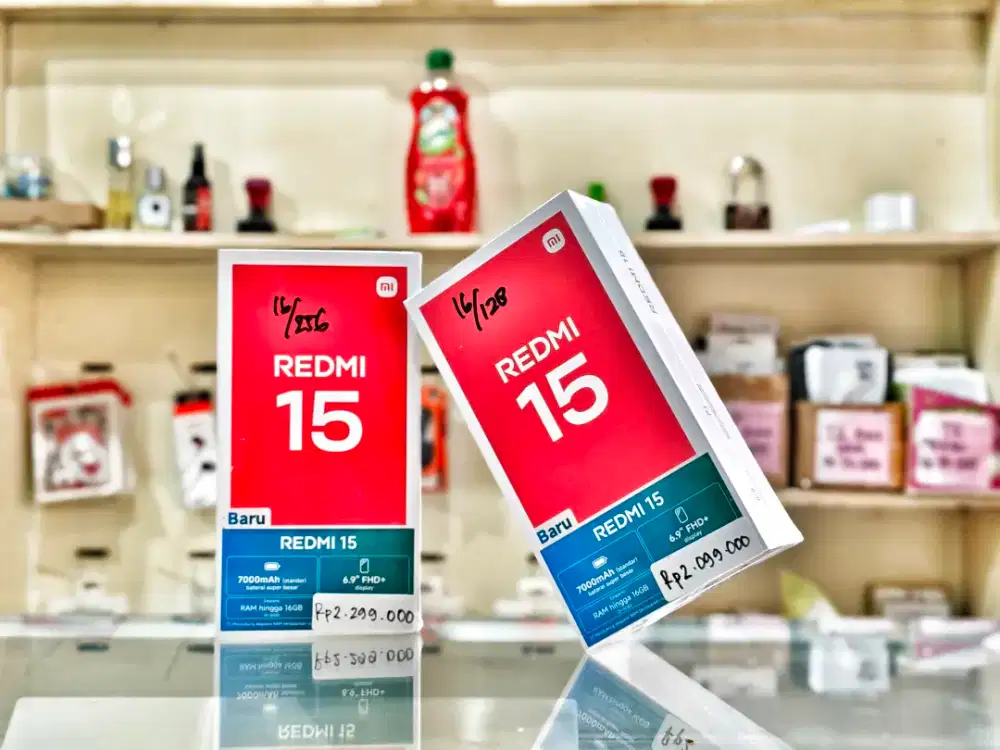 REDMI 15 8/256 NEW SEGEL PROMO TERMURAH