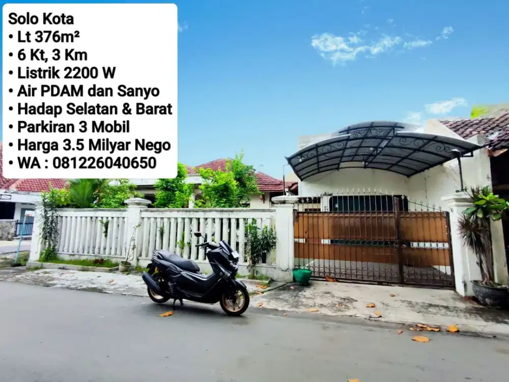 Jual Rumah Second Tengah Kota Solo, Dekat Dengan Pusat Bisnis