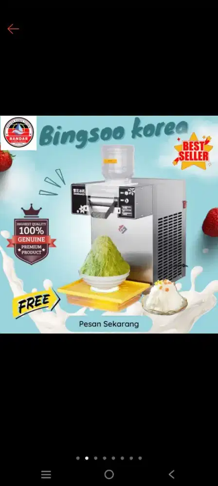 Jual MESIN ES SALJU BONGSOON ES