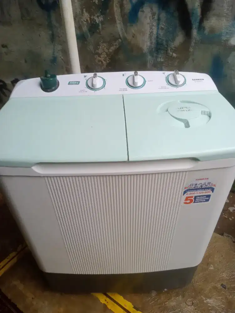 Jual mesin cuci 2 tabung normal semua