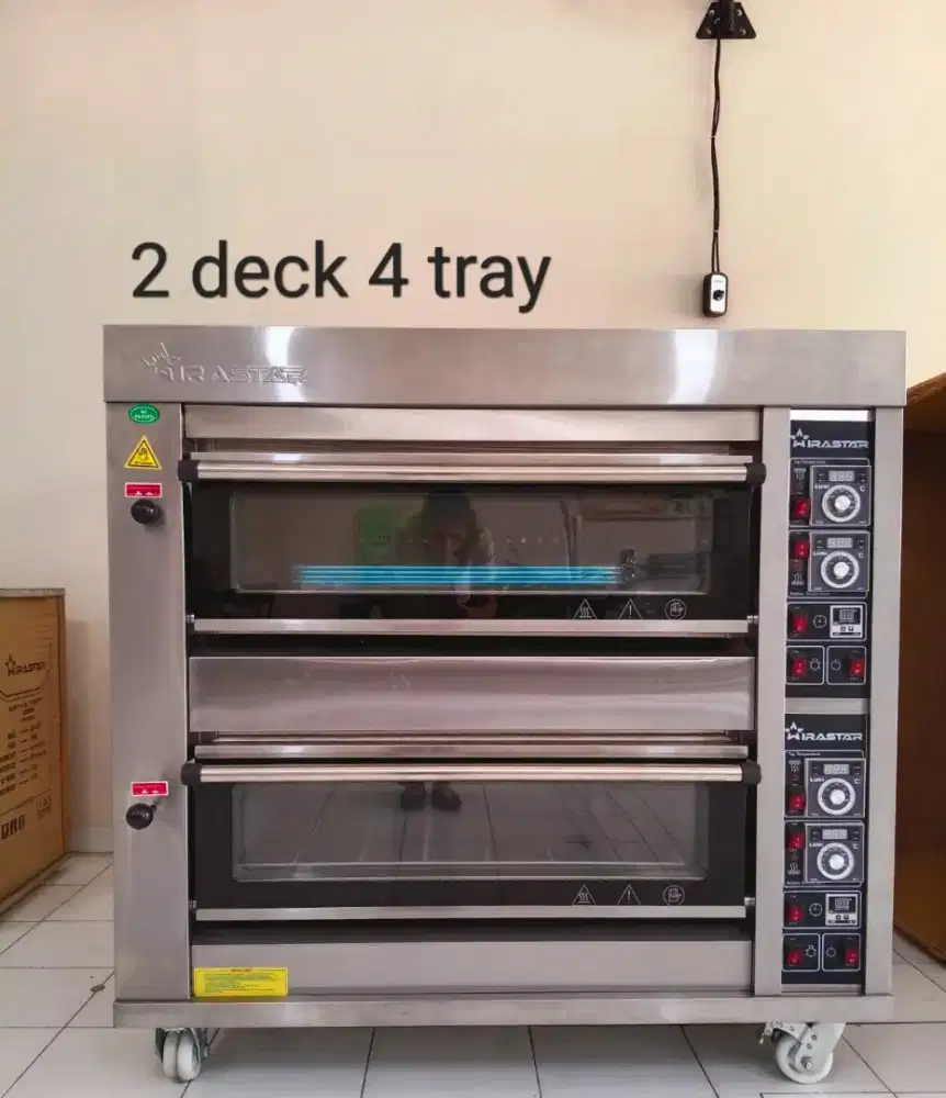 Oven Gas Roti 2 Deck 4 Loyang Wirastar