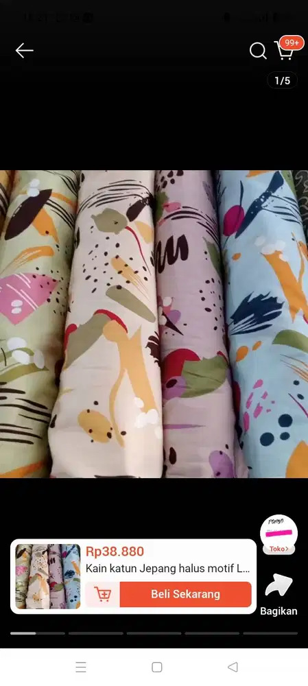 Toko kain di Tandes Surabaya