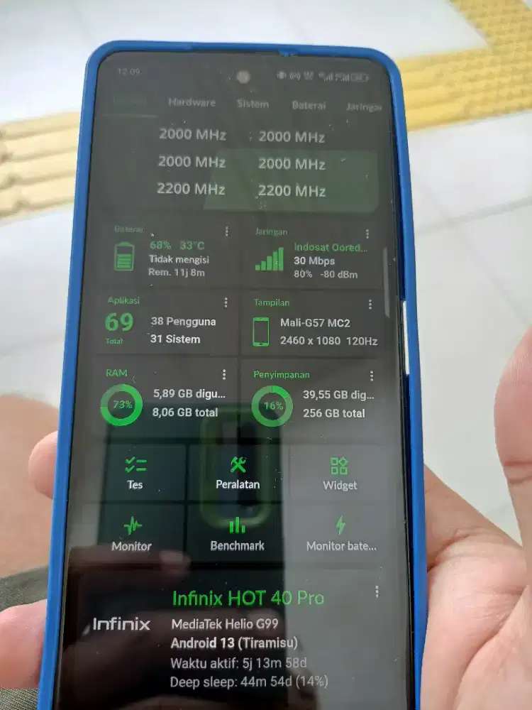 Infinix Hot 40 Pro Ram 8/256 NFC hp+cas