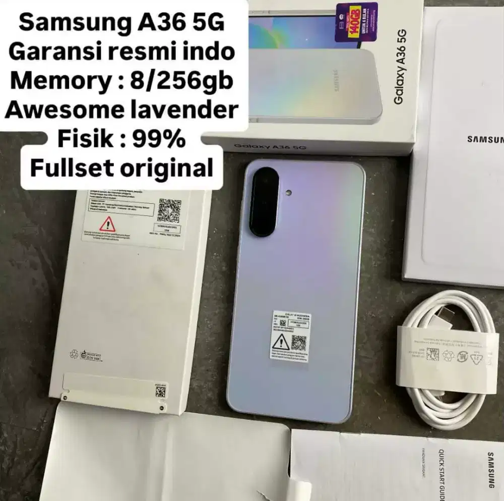 Samsung a36 5G 8/256gb resmi indo