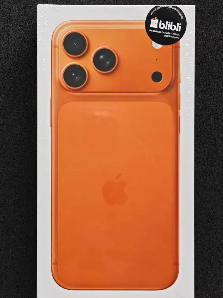 iPhone 17 Pro Max, 256GB, Garansi Resmi BliBli, Kondisi Baru Segel Box