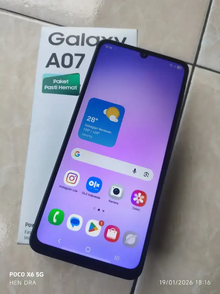 Samsung A07 ram 4/64 fullset