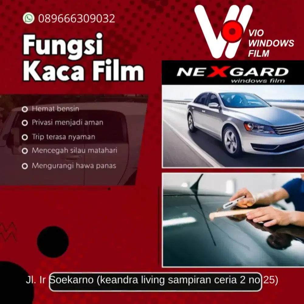 Kaca Film Mobil tolak panas 98%