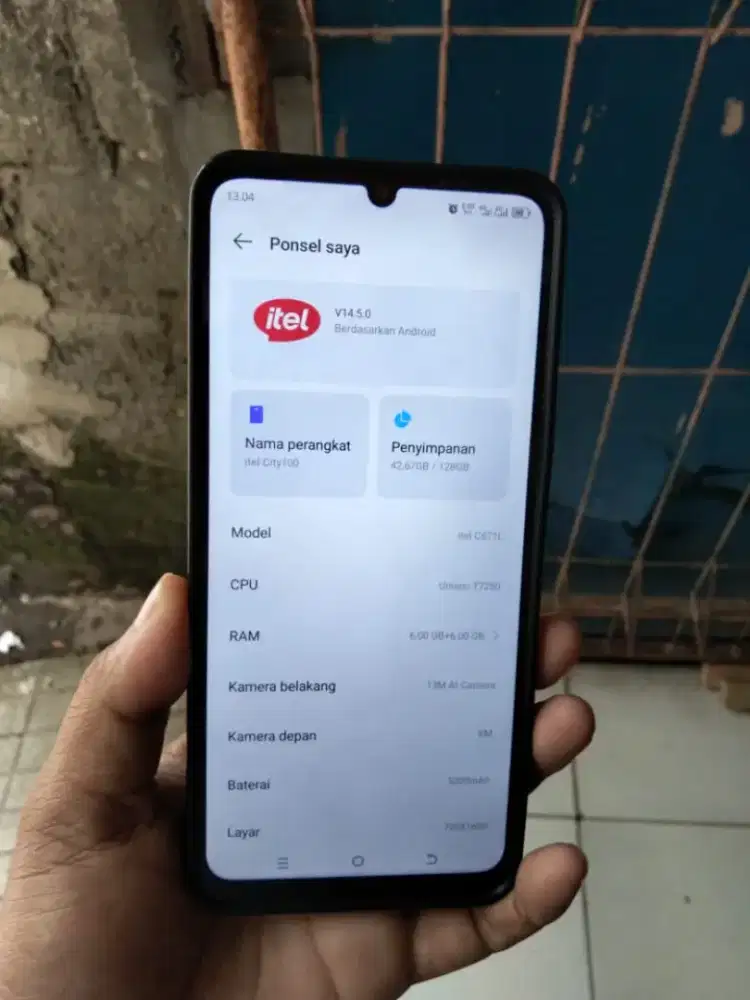 Dijual Hp Itel Ram 128gb