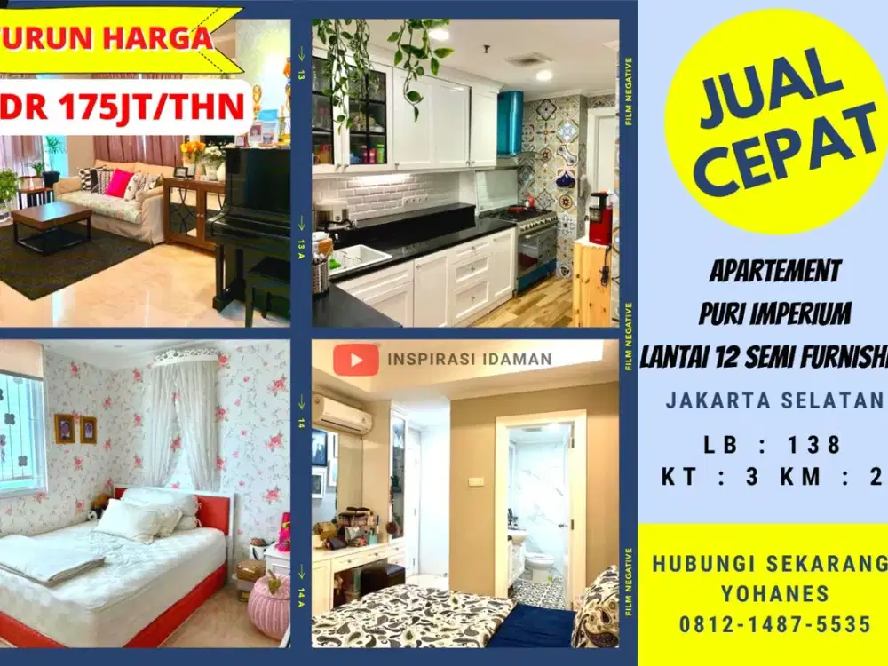 Apartemen Puri Imperium Semi Furnished Jakarta Selatan