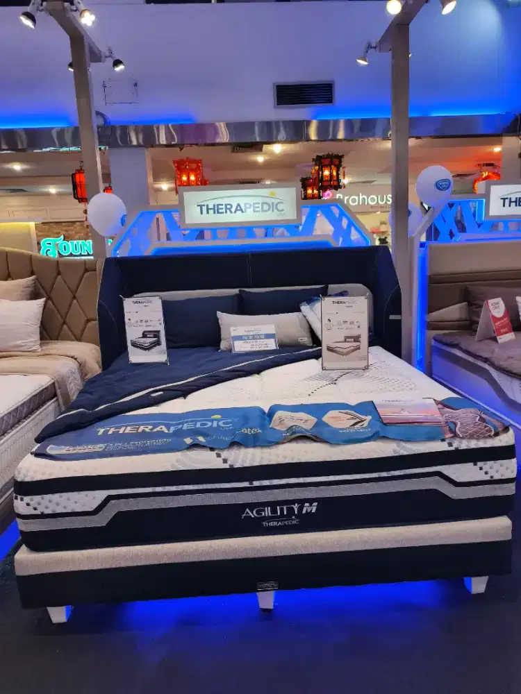 TEMPAT TIDUR THERAPEDIC AGILITY M GRATIS KURSI BAG BISA CICILAN