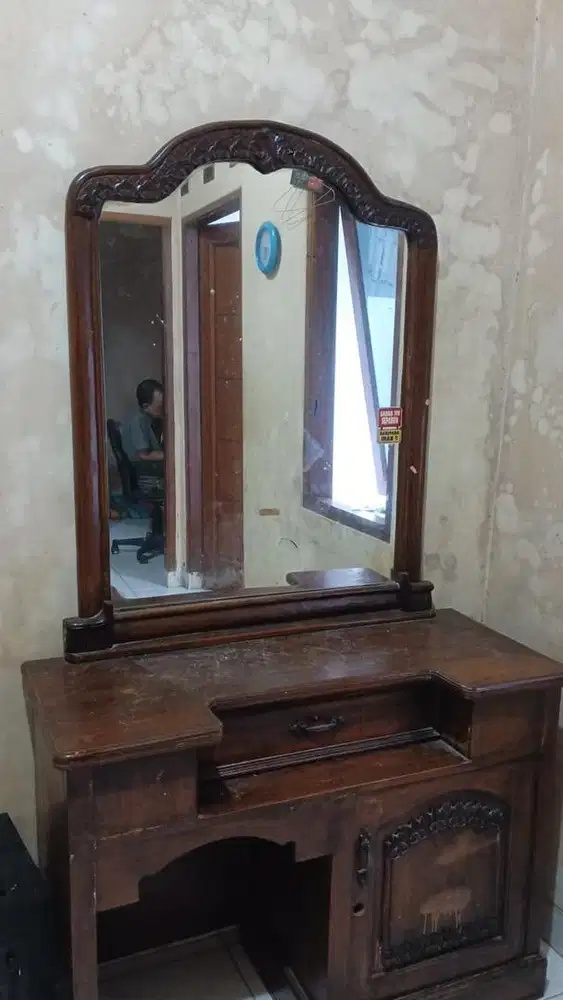 Meja Rias Jati Murni Asli