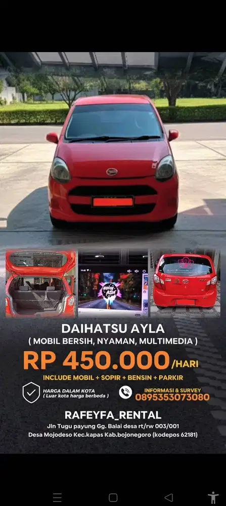 Rental atau travel