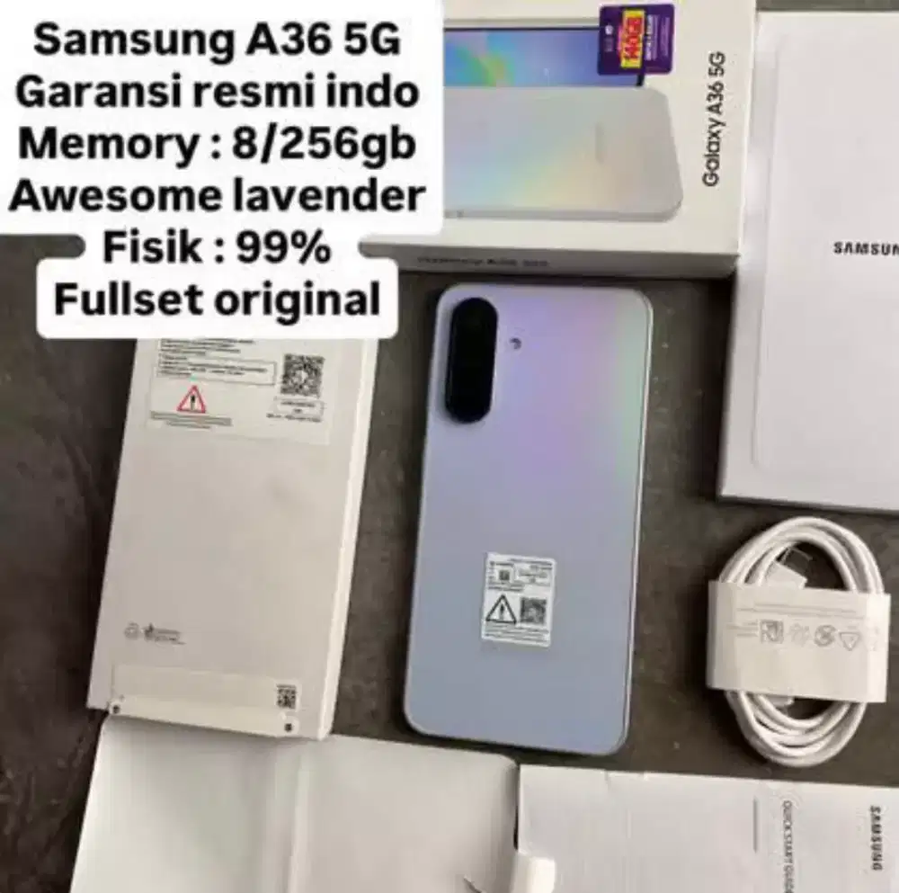 Samsung a36 5g 8/256gb resmi indo