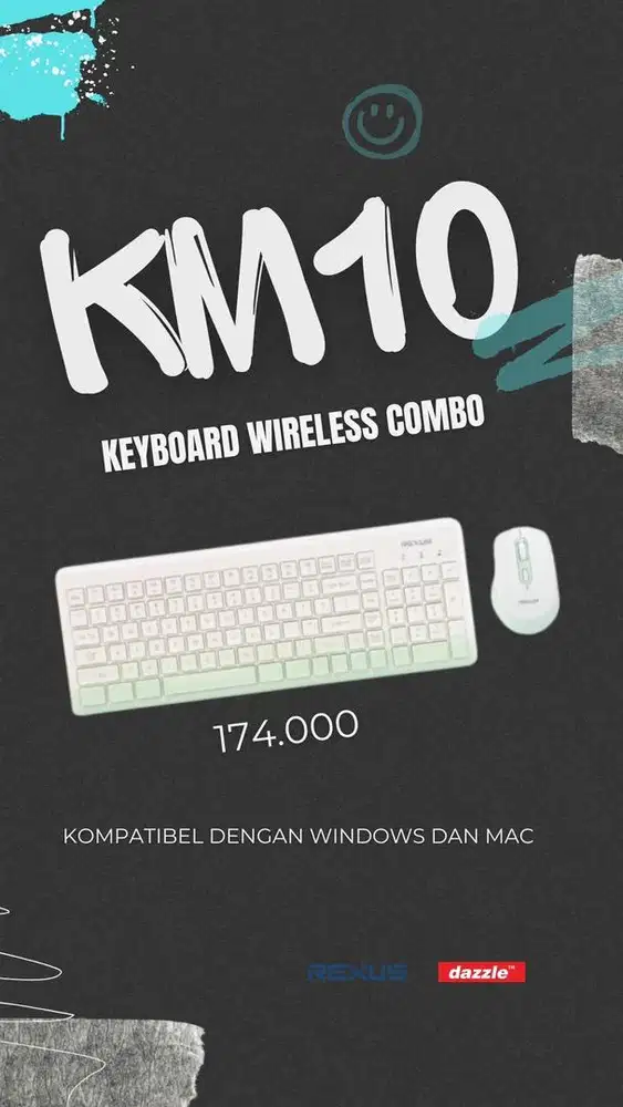 Rexus KM10 keyboard wireless