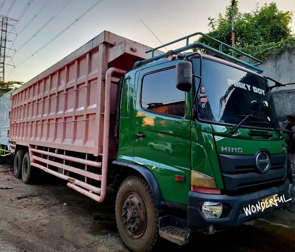 Hino Lohan 500 FM 280 JW 6×4 Tronton bak Besi 9.7m LongTurbo Bio Solar
