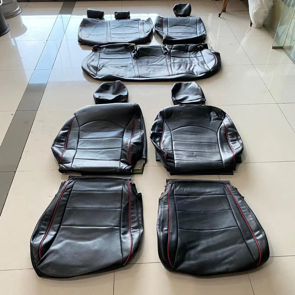 Sarung Jok Baleno Full Set Hitam List Merah | Bekas