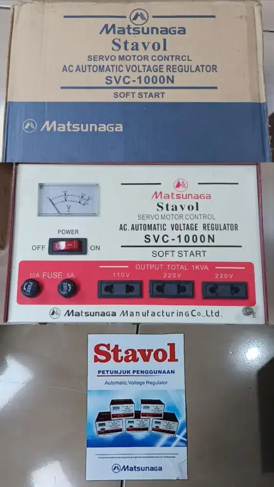 Stravol / stabilizer matsunaga 1000 watt matsunaga 1000va no minus