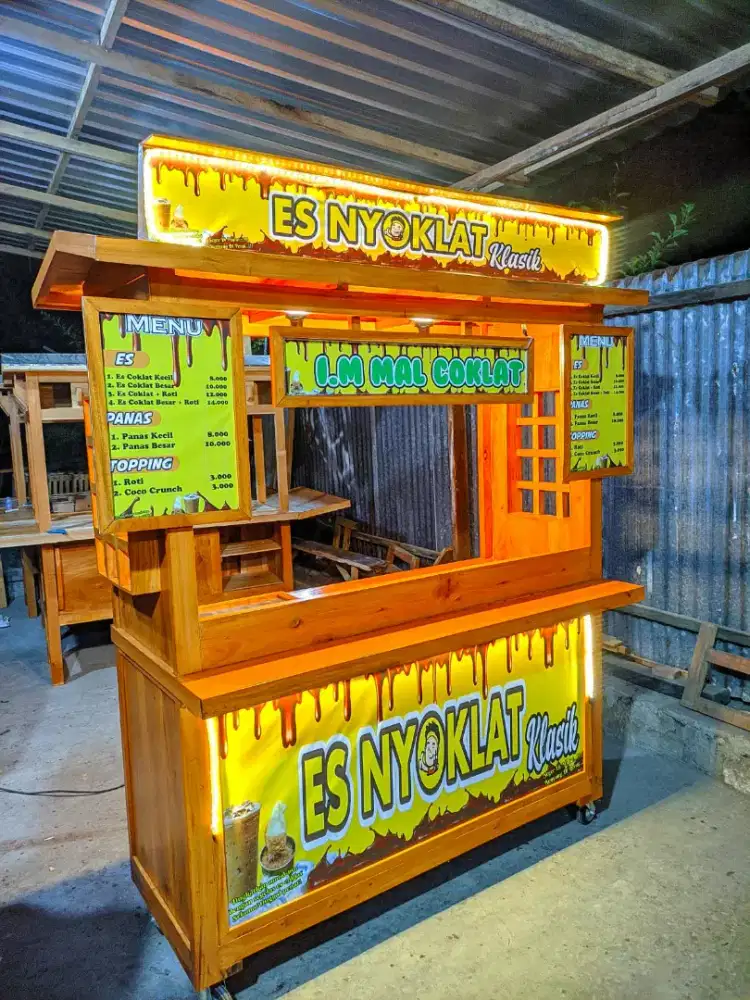 Gerobak booth, gerobak angkringan, gerobak nasi goreng,dll