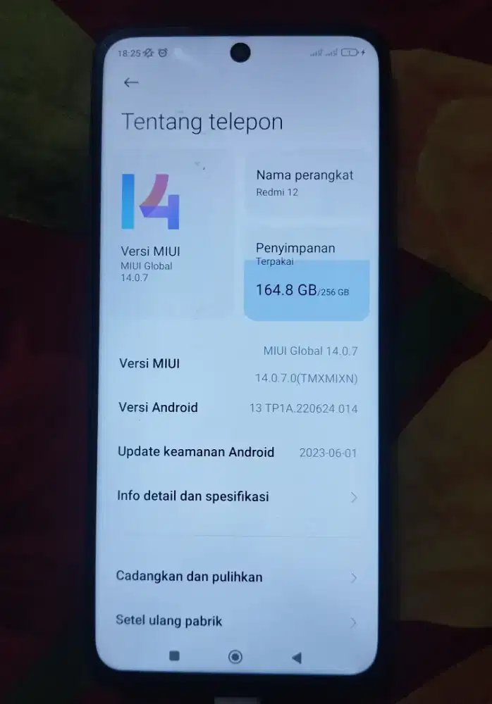 Jual Redmi 12 8/256GB warna hitam