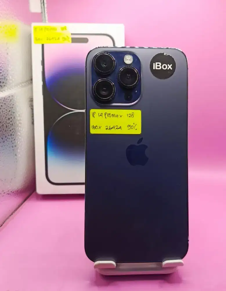 IPHONE 14 PROMAX
128GB IBOX NORMAL FULSHET

HANYA PERNAH GANTI LAYAR