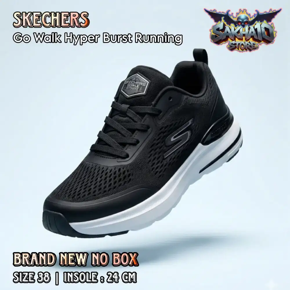 SEPATU SNEAKERS WANITA RUNNING/OLAHRAGA SKECHERS GO WALK HYPER BOOST