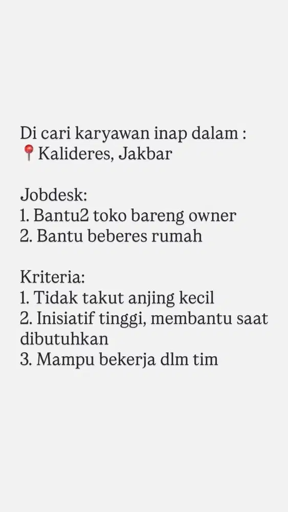 Karyawan Toko Makanan