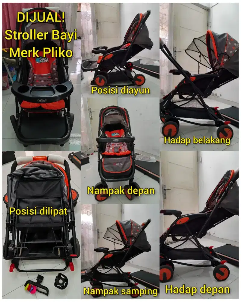 Stroller Bayi Pliko Multifungsi Preloved