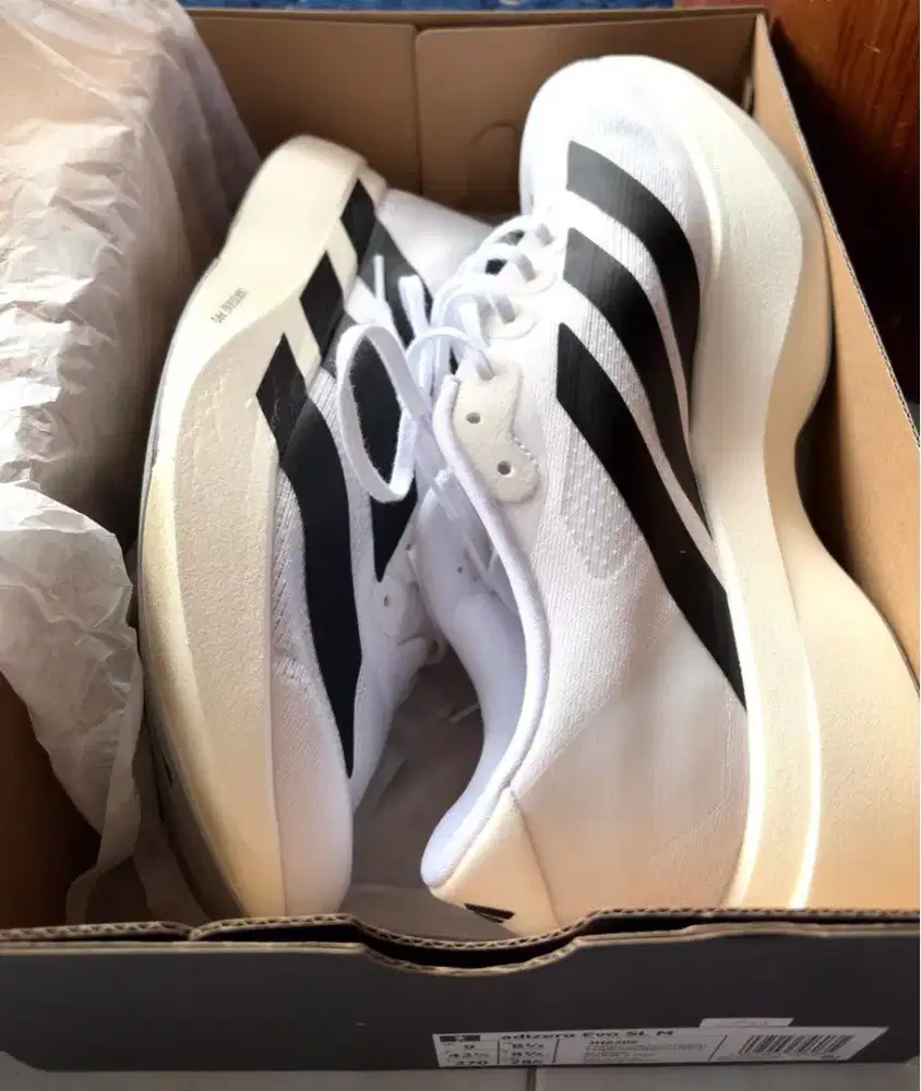 Adidas Adizero Evo SL Running Shoes Sepatu Lari Original BOX Size 42⅓