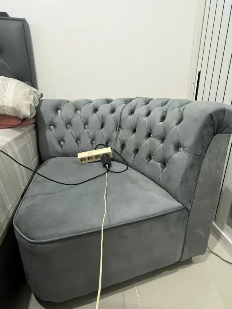 Jual sofa segitiga set dengan meja