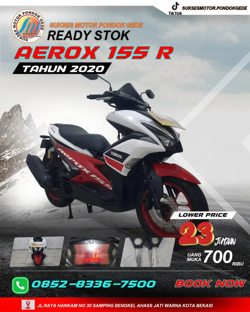 YAMAHA AEROX R 155 TAHUN 2020 DP MULAI 700 RIBU