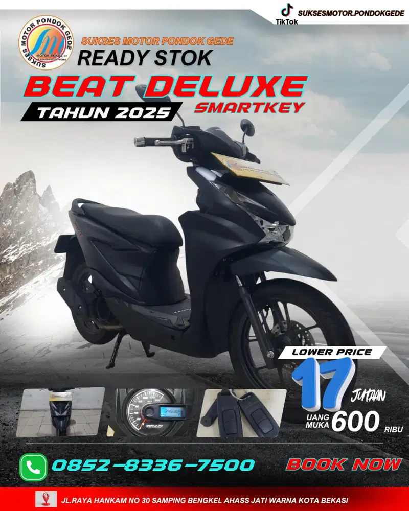 HONDA BEAT DELUXE SMARTKEY TAHUN 2025 BERGARANSI DP 600 RIBU