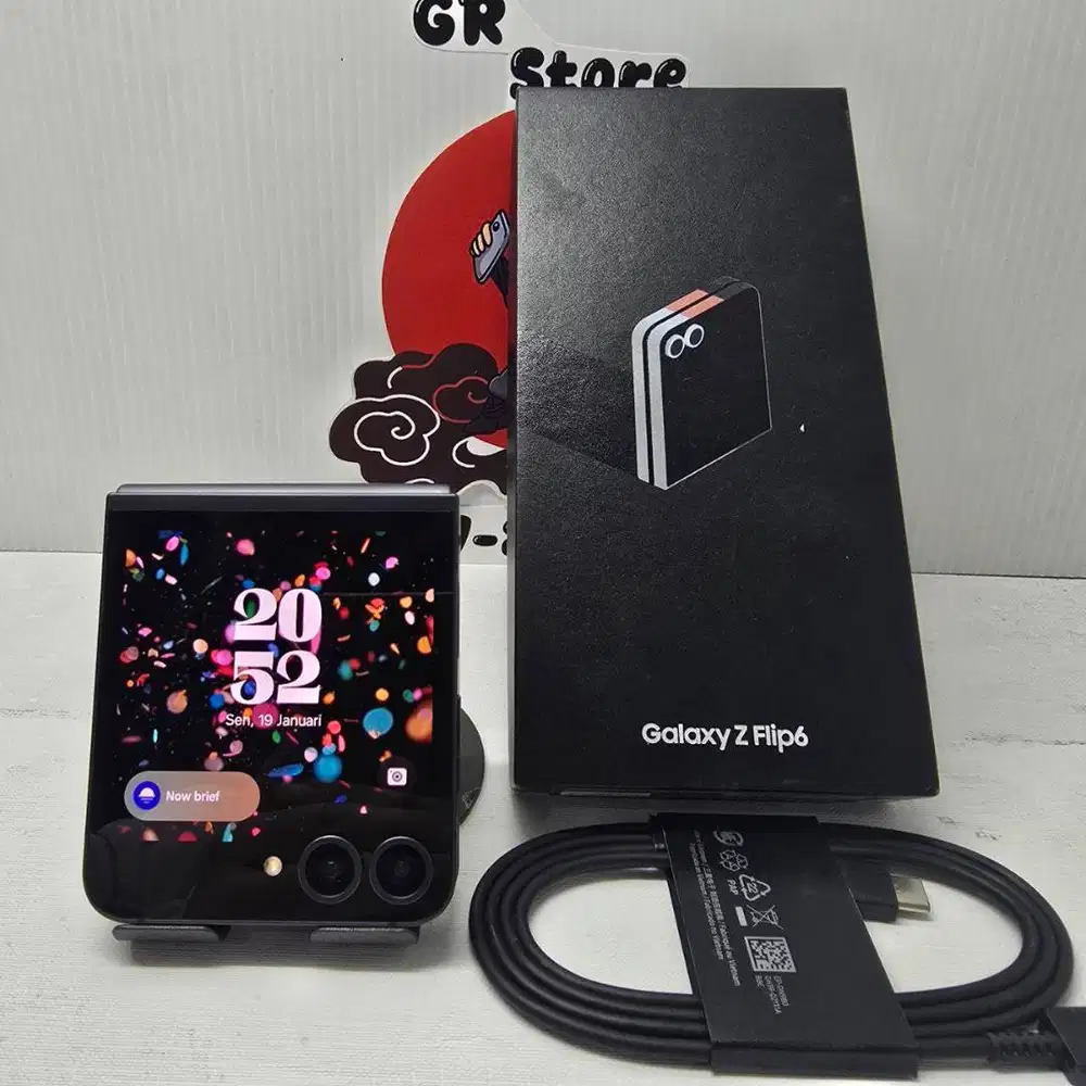 Samsung Galaxy Z Flip 6 Black Crafted 12/256 Fullset Sein Resmi