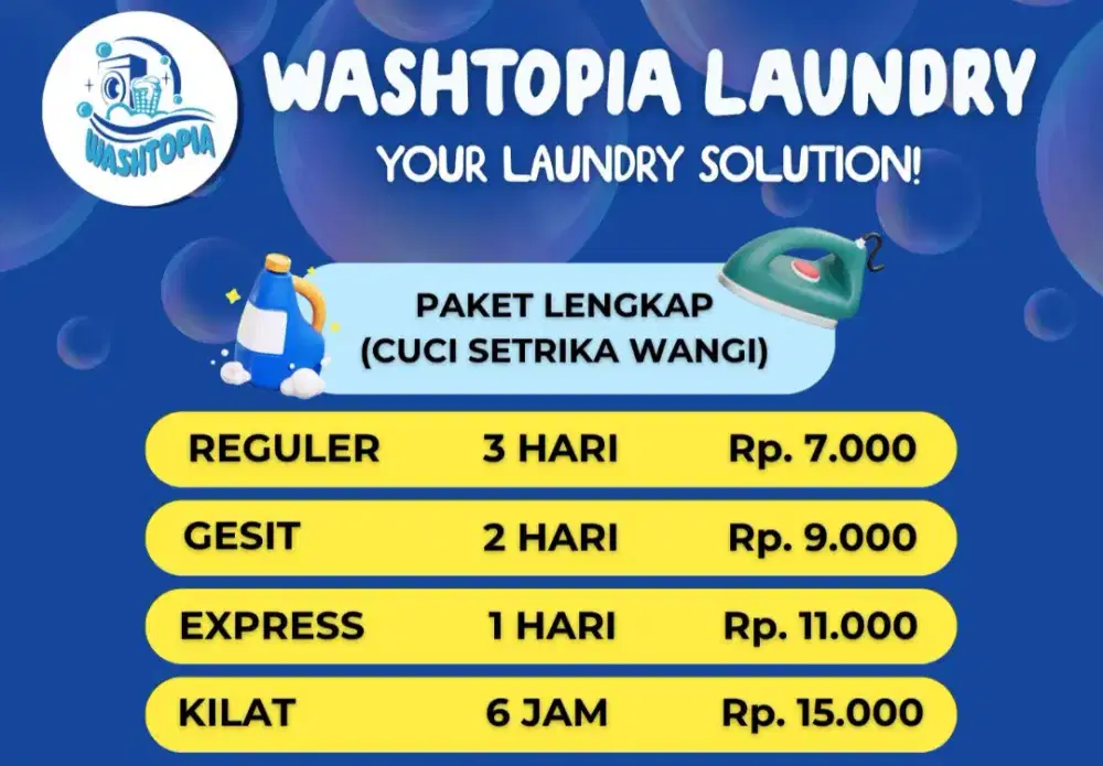 Dibuka Lowongan Karyawan Untuk Laundry